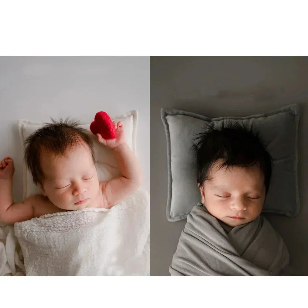 Velvet Baby Pillows w/Bowknot head band