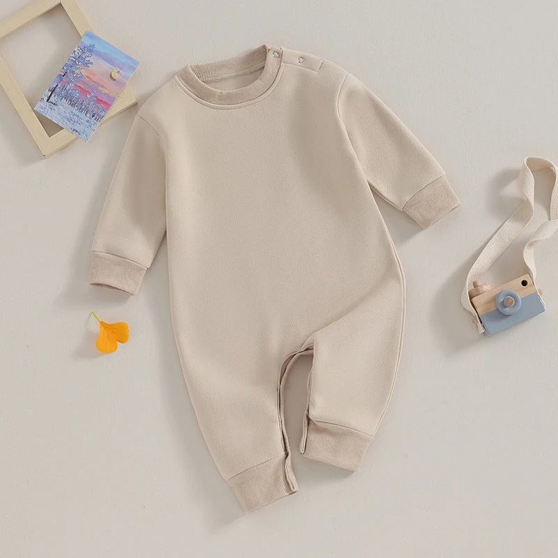 0-18M Newborn Long Sleeve Romper