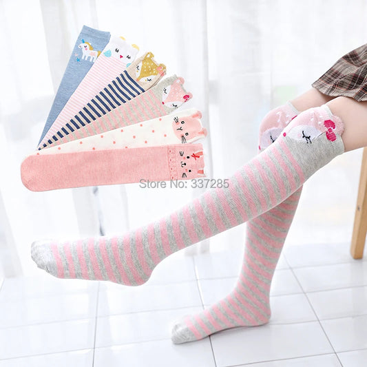 Knee High cotton cute Animal socks