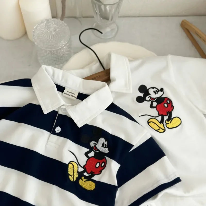 Mickey Mouse Stripe Short sleeve