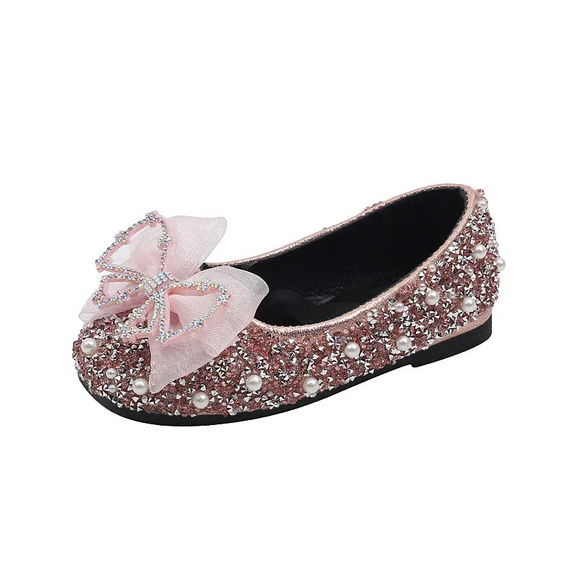 Children's Lace Bow Princess Shoes