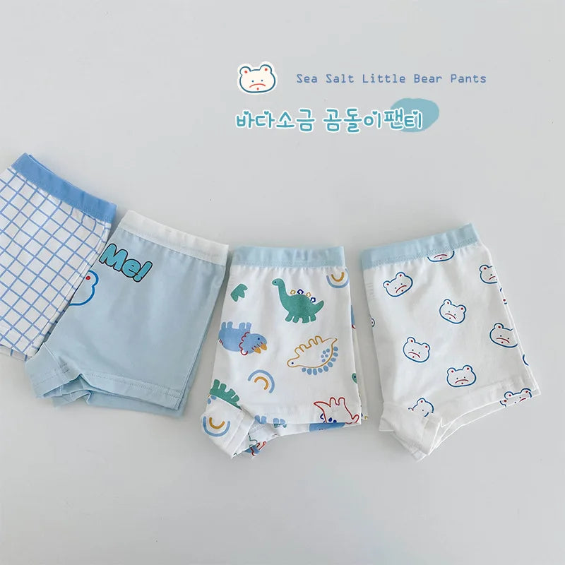 4pc Boys Boxer Shorts Cotton