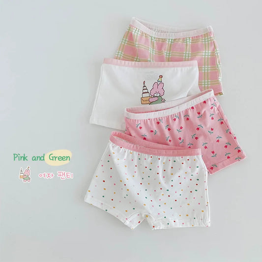 Girls Cotten soft Underwear 4 Pack