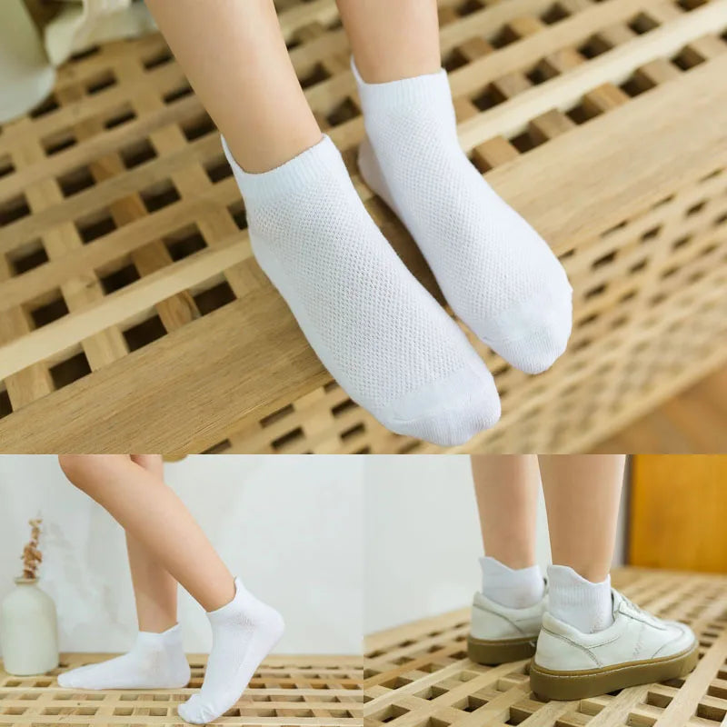 4pc Socks Thin Pure Cotton