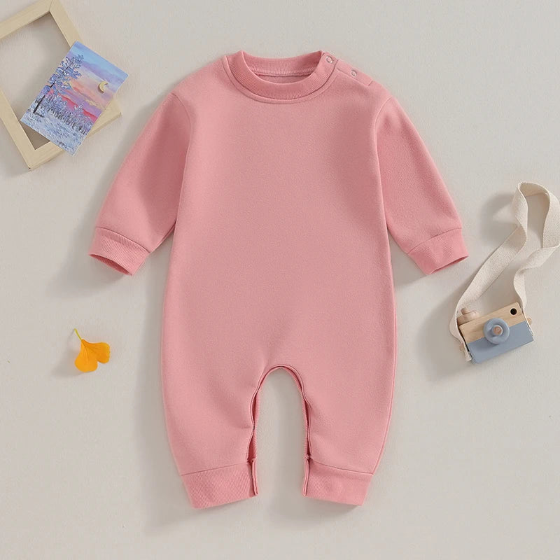 0-18M Newborn Long Sleeve Romper