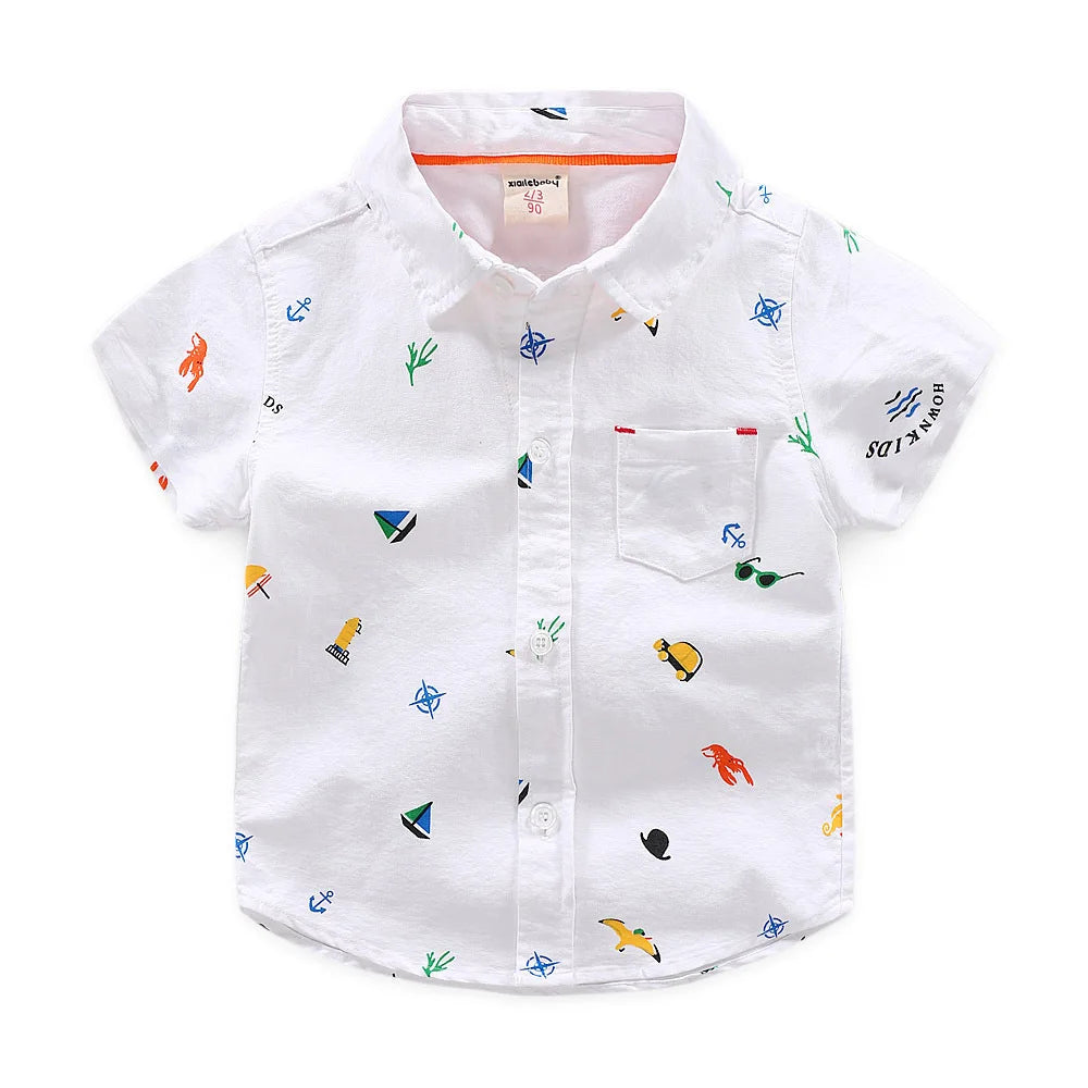 Short Sleeve Collar Shirt