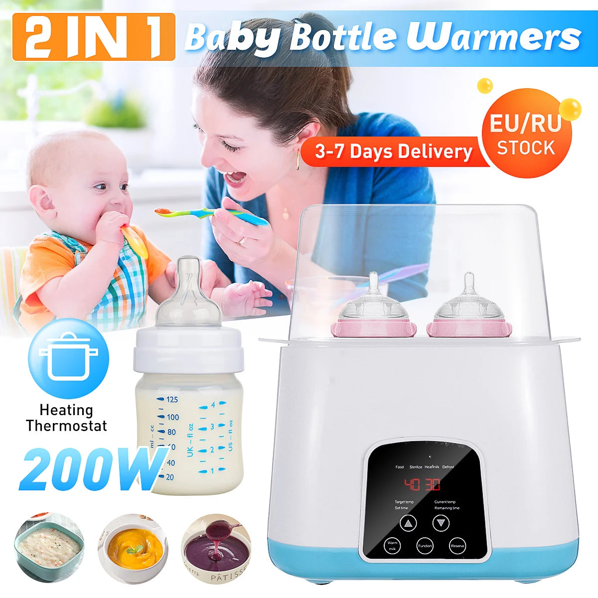 Automatic Thermostat Bottle warmer