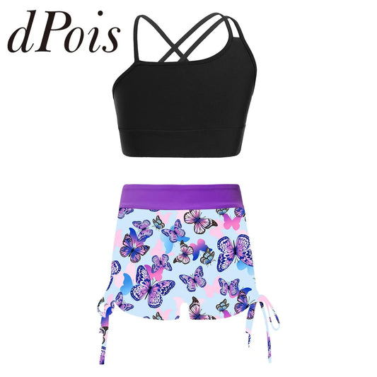 Crop Top with Shorts Sportswear