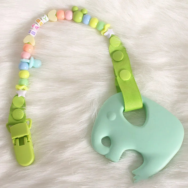 Baby Pacifier Clips Silicone Beads