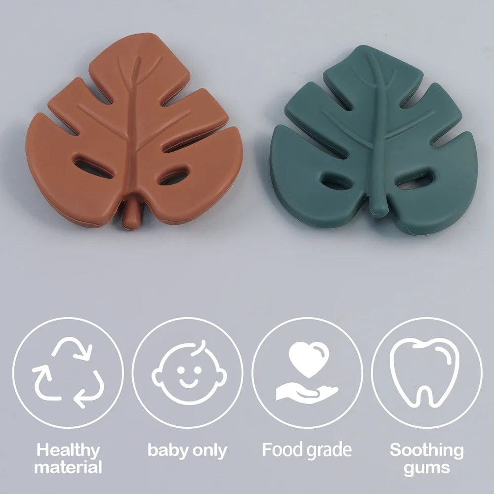 1PC Silicone Teether Leaf Shape