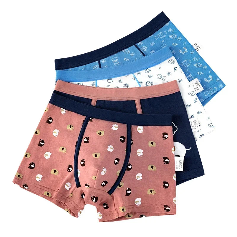 4Pcs Boys Boxer Underpants