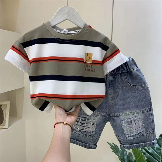 Boys short sleeve with shorts Outfit