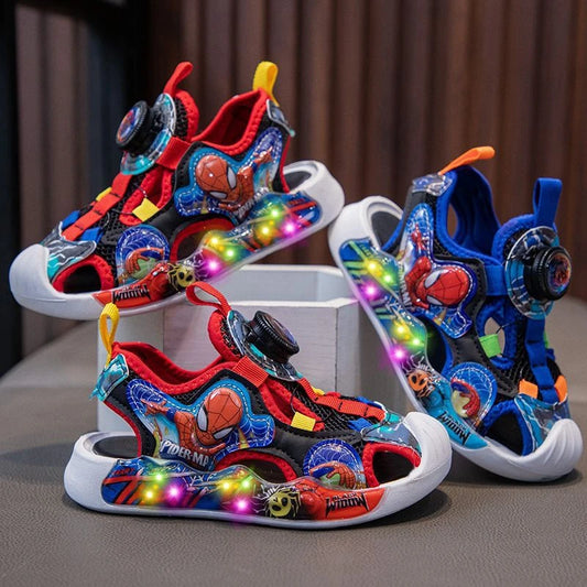 Led Light Spiderman Sandals