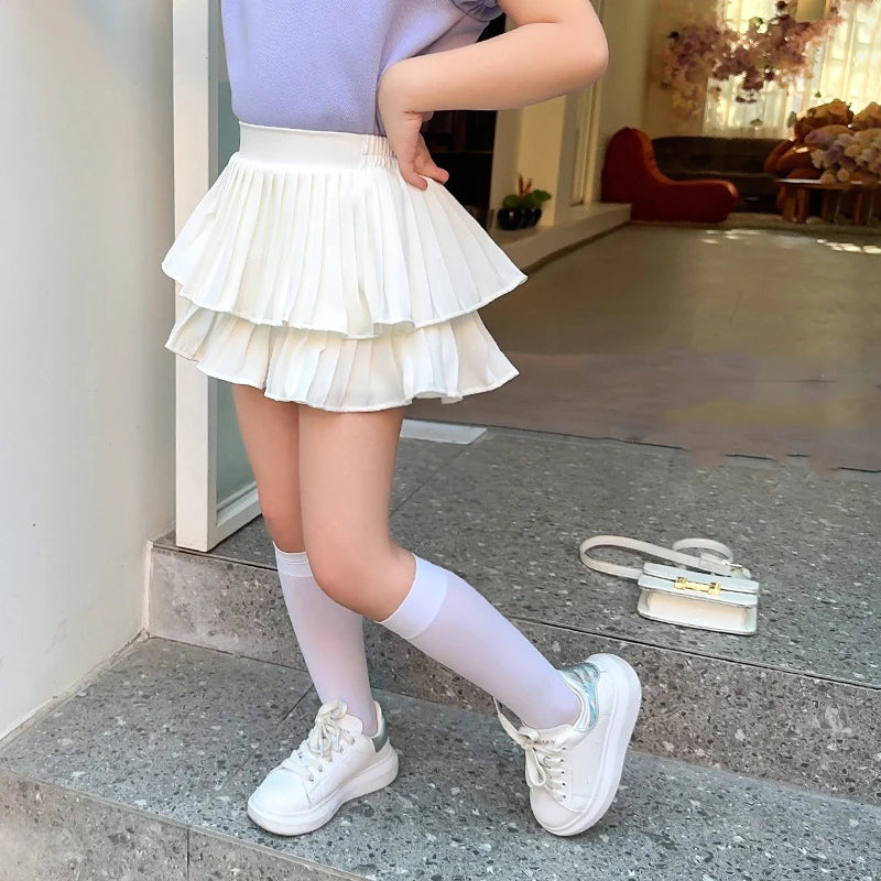 Girls Fluffy ruffle Short Skirt