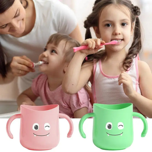 Cute Toothbrush Cup Double Handles