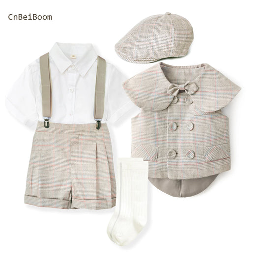 Boy Suits Cotton 6pcs Suit sets