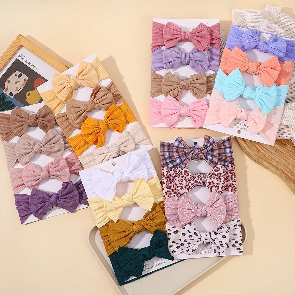 1Pcs Headband Bows Soft Nylon