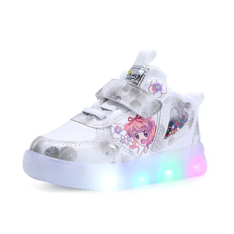 LED Lights Kid Sneakers Soft Sole