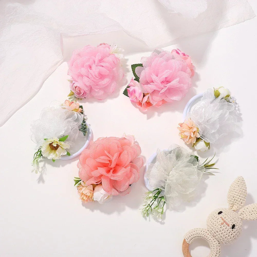 1Pcs Headband Flower Elastic