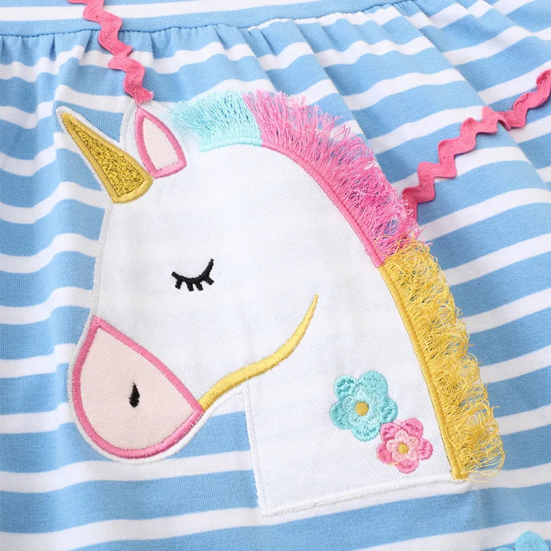 Striped Unicorn Dresses