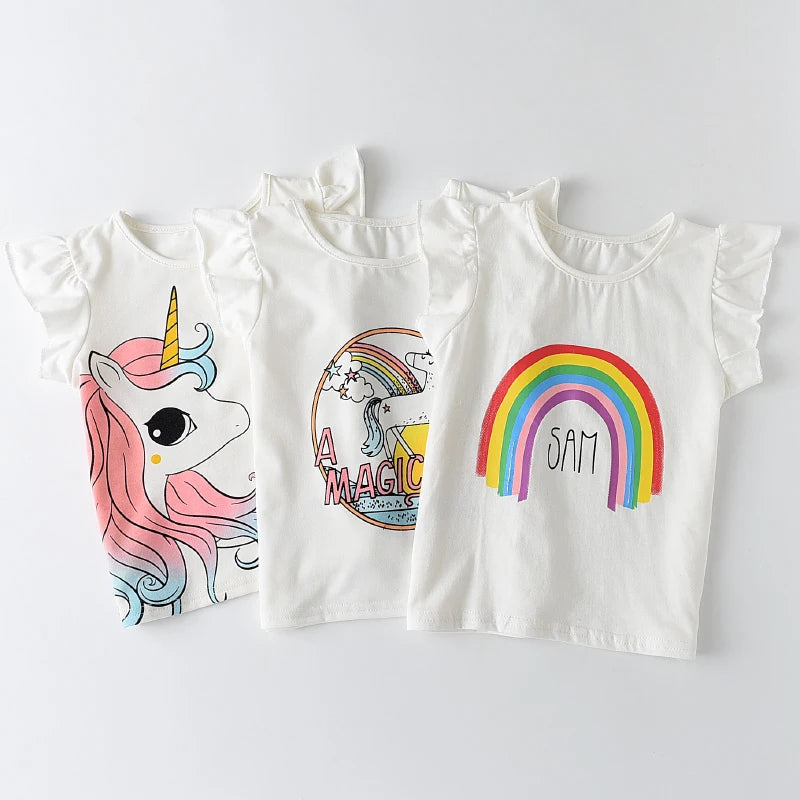 Unicorn T-shirt Short Sleeves White