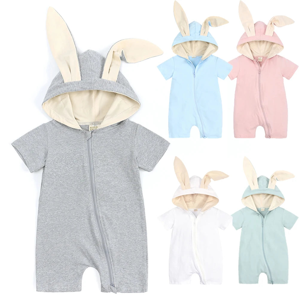 Toddler Rabbit Romper Hooded Ear