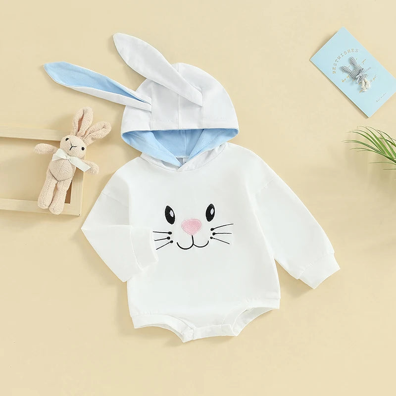 Easter Bunny Ear Long Sleeve Jumpsuit