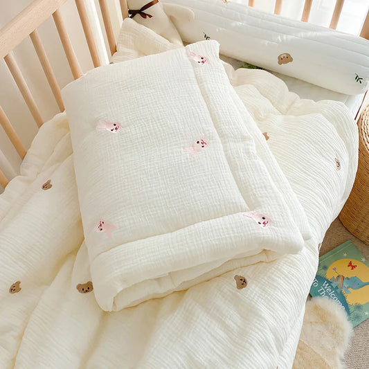 Bear Bunny Baby Soft Cotton Blanket