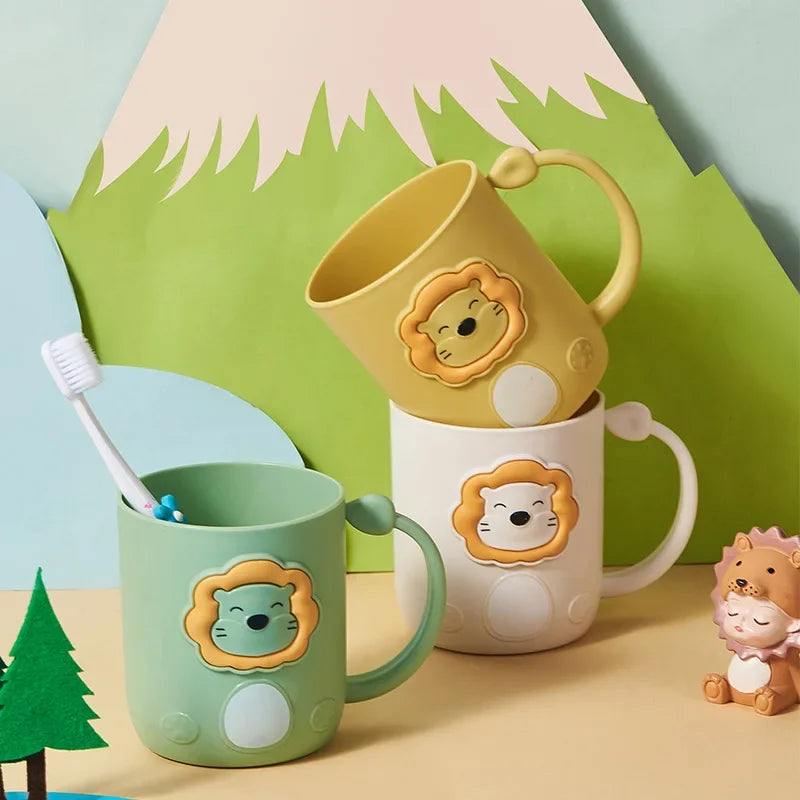 Cute Lion Toothbrush Wash Cups