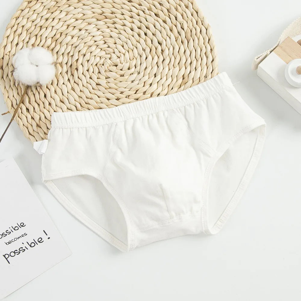 3Pcs White Shorts Cotton Underwear