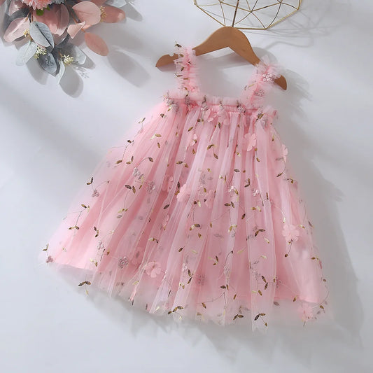 Embroidery Flower girl dresses