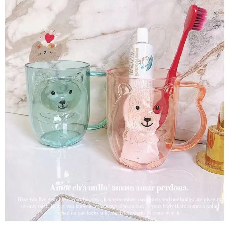 1pc 3D  Bear Toothbrush Cup