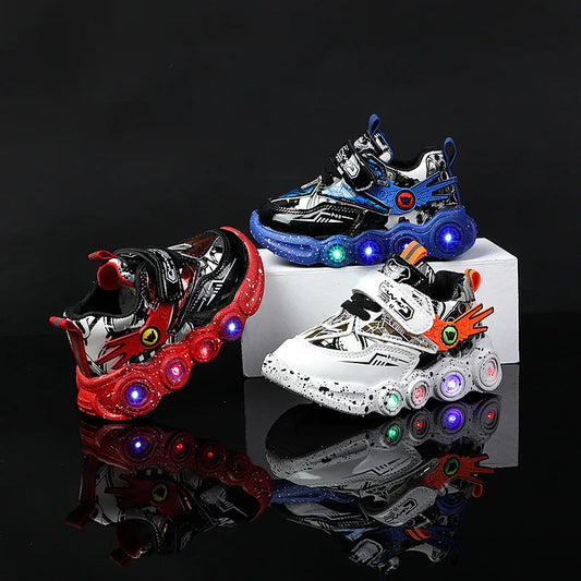 Boys LED Lights Sport Shoes