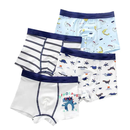 2Pc Boys Cotton Boxer Shorts