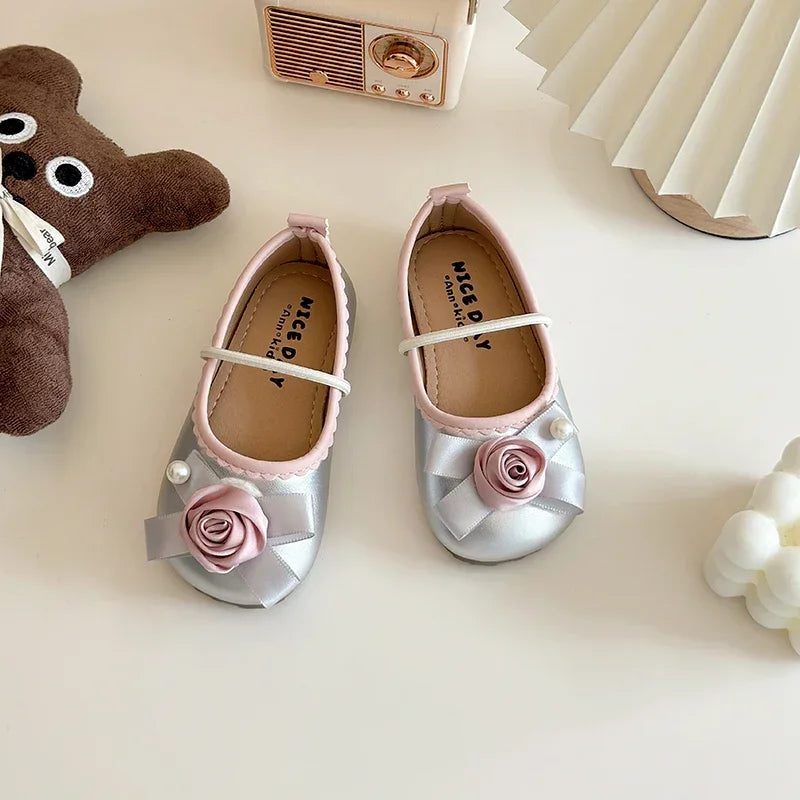 Cute flower Bow flats