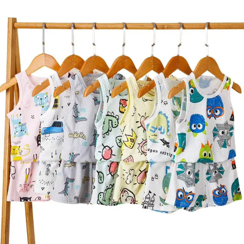 Rainbow Animal Cartoon Pyjamas Sets