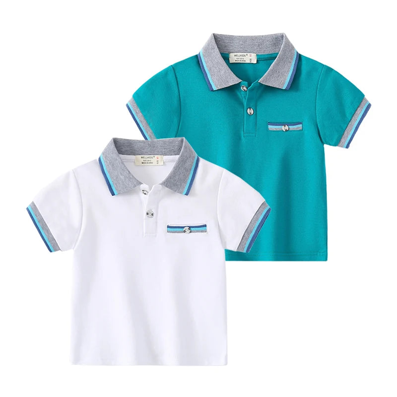 Summer Children Polo Shirts Cotton