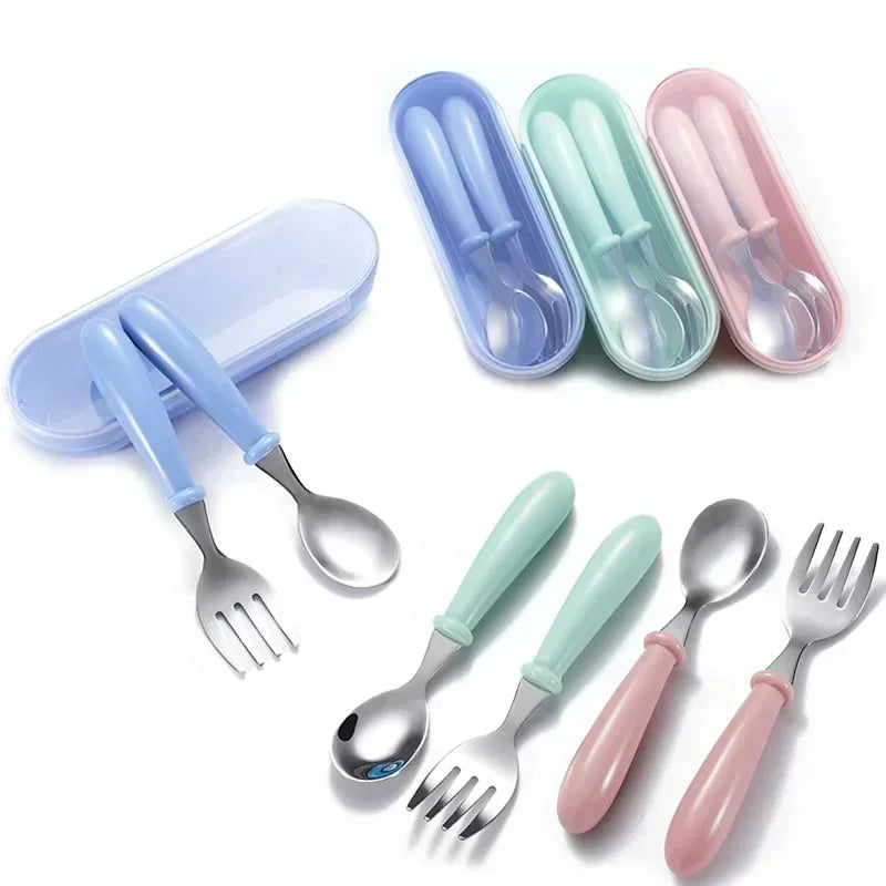 Baby Feeding Tableware Set Stainless