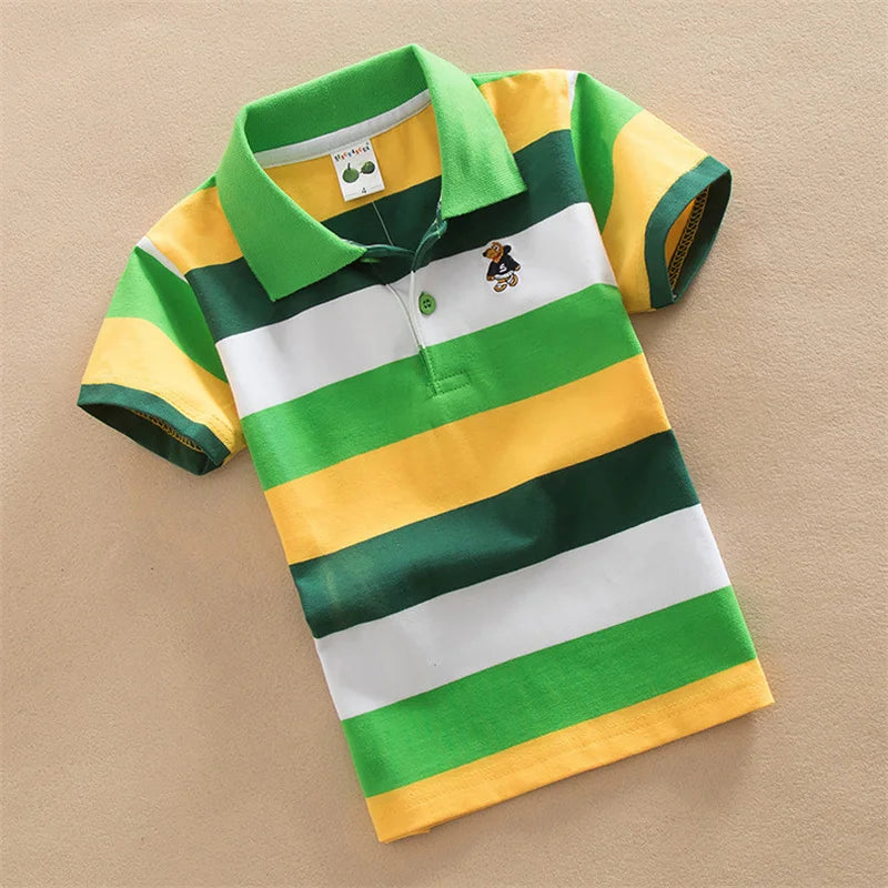 Boys Short Sleeve Stripe Tees