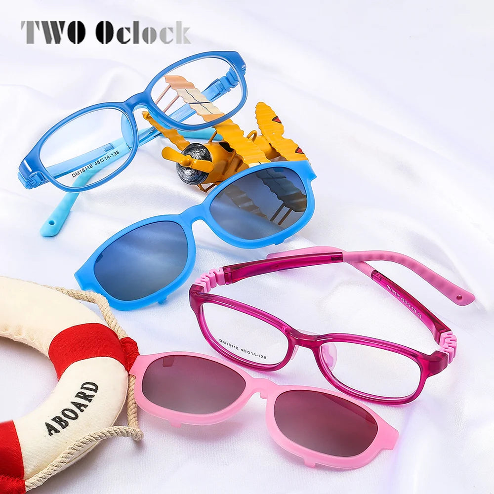 2In1 Kids Sunglasses Clips On Glasses