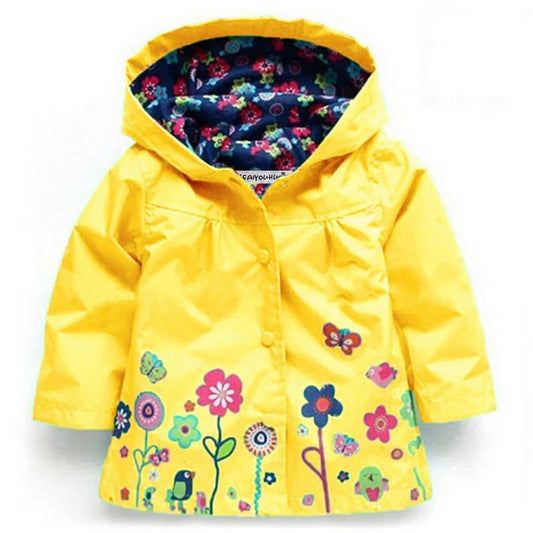 Girls Fashion Waterproof Wind coat