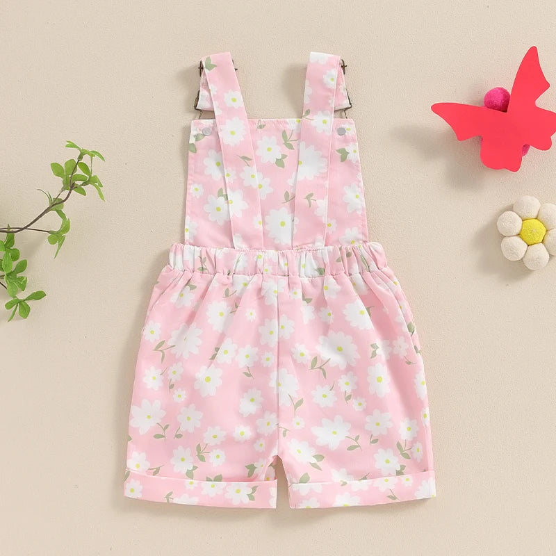 Flower Print Sleeveless Pants Jumpsuit