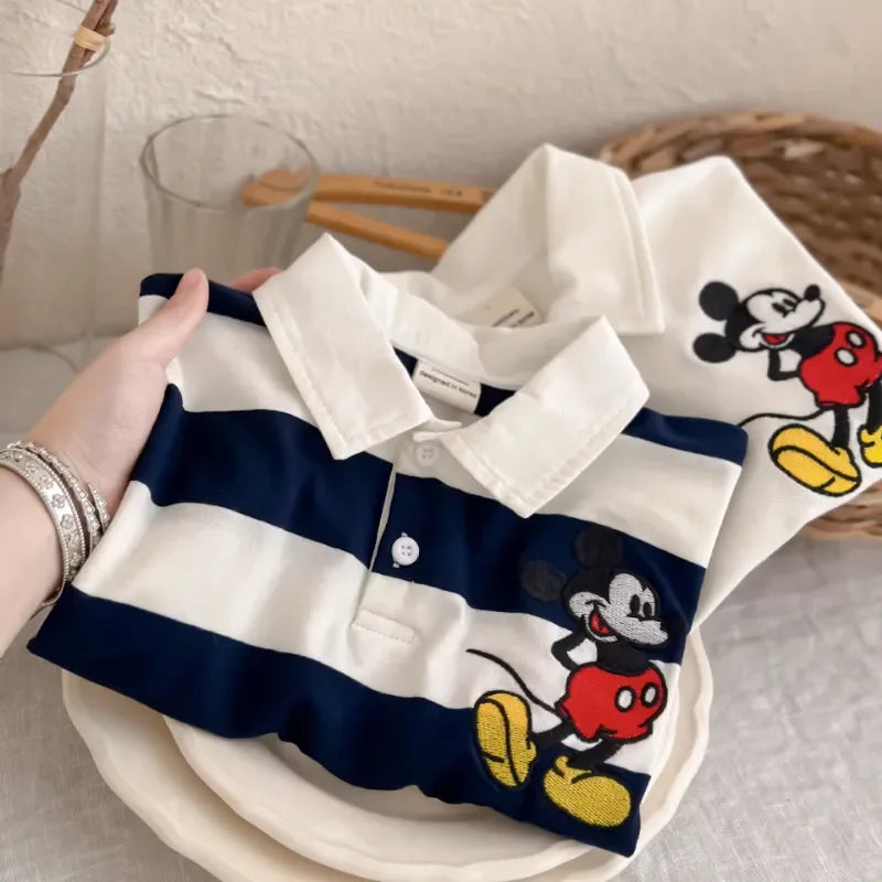 Mickey Mouse Stripe Short sleeve