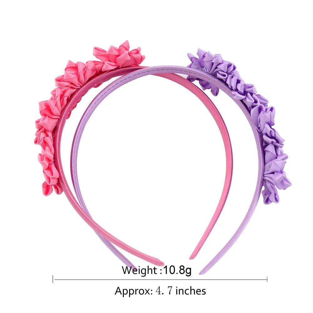 1PC Satin Flowers hairband