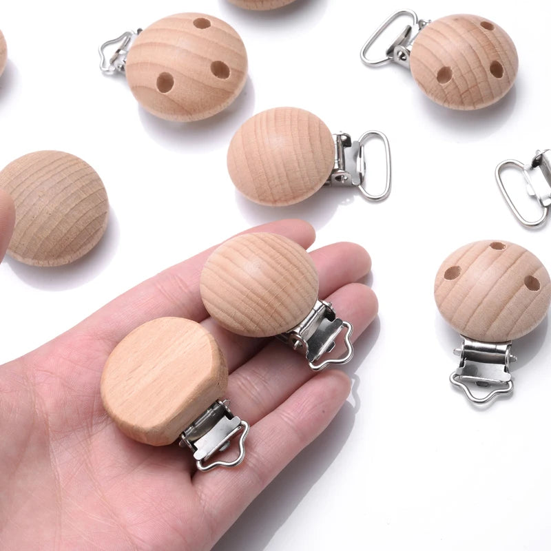 Wooden Pacifier Clip