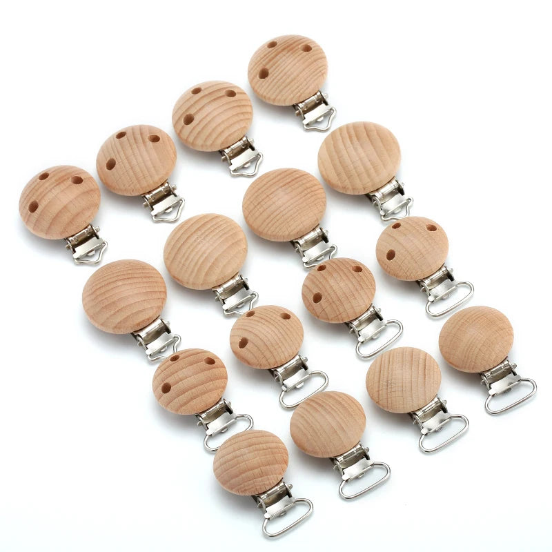 Wooden Pacifier Clip