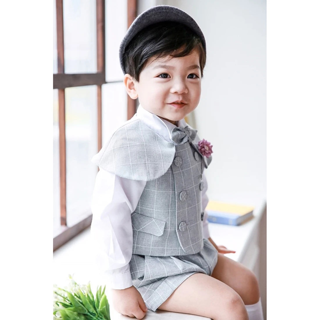 Linen Vest Boys Set Toddler  Suits