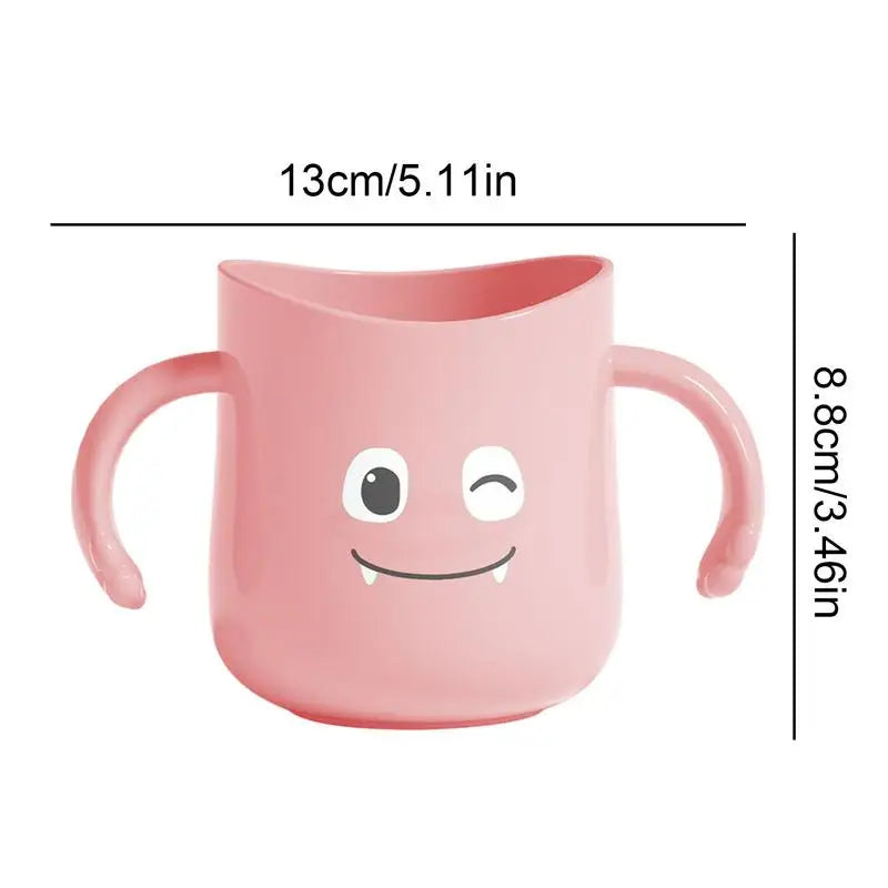 Cute Toothbrush Cup Double Handles