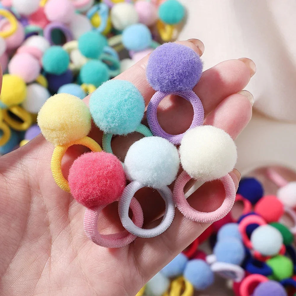 20pcs/ Elastic Plush Ball band