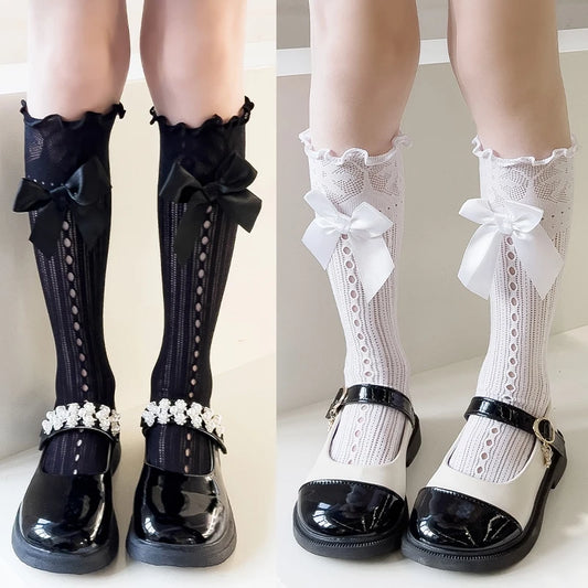 High ankle bowtie Socks